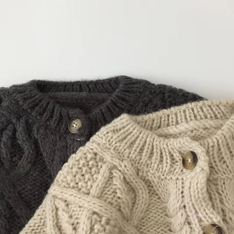 SoHo Kids Cable Knit Cardigan