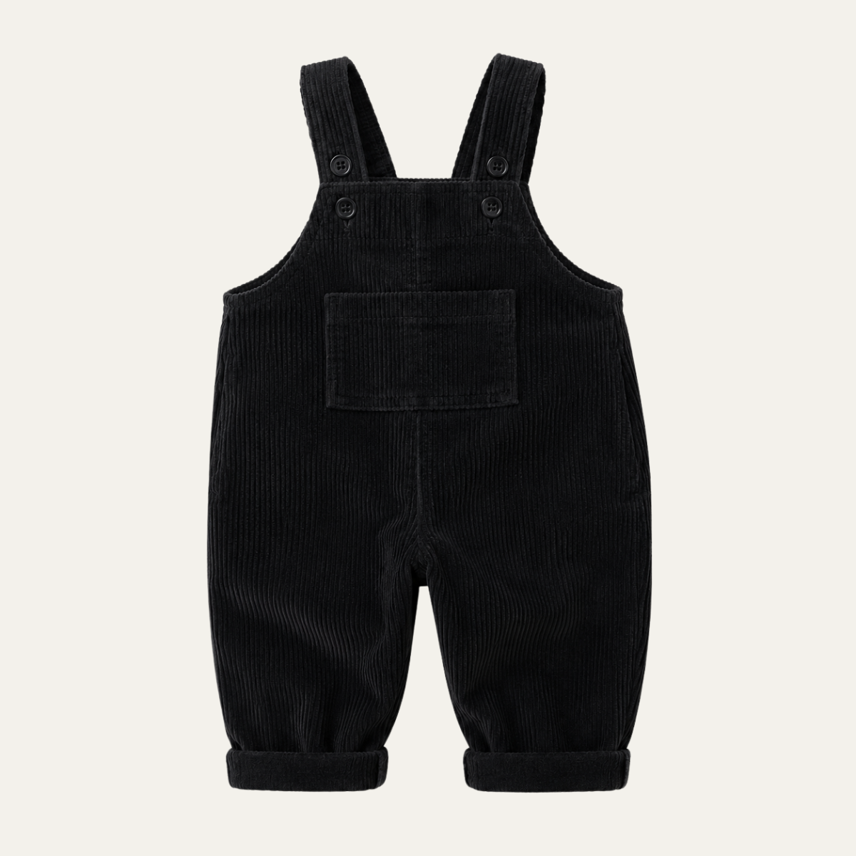 Unisex Corduroy Overalls Romper – Navy Blue
