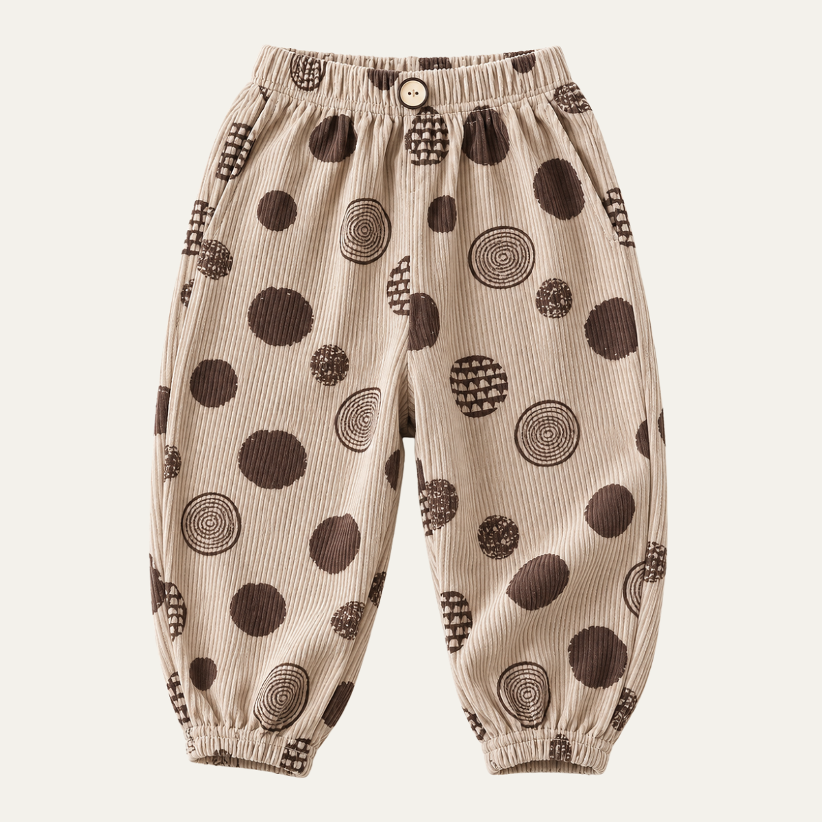 SoHo Kids Printed Corduroy Harem Pants