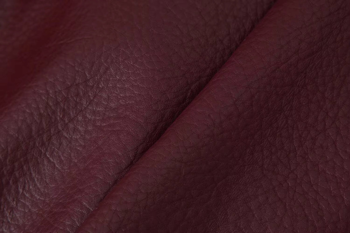 Women's Wine Red Jacket with Fur Collar