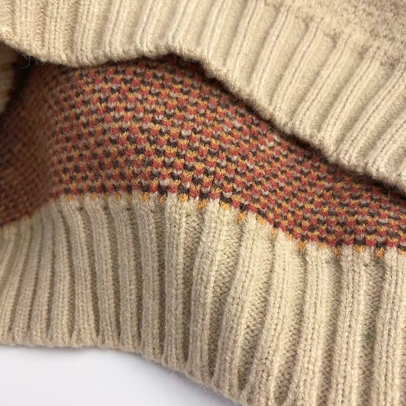 SoHo Kids Vintage Geometric Knit Sweater