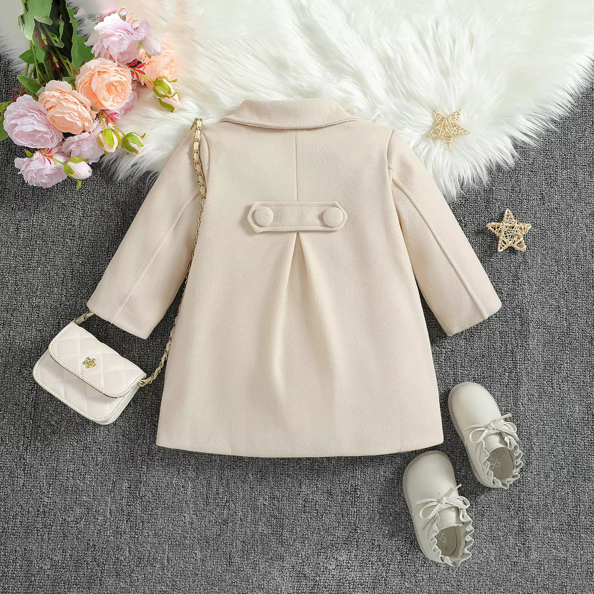 SoHo Kids Double Breasted Wool Coat
