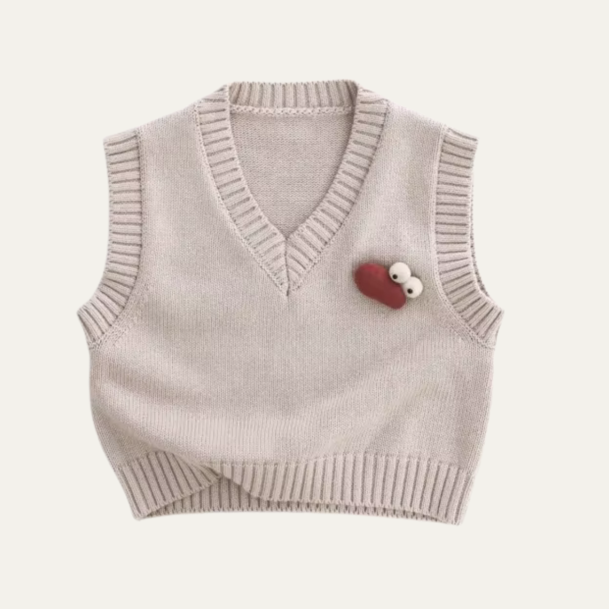 SoHo Kids V Neck Knit Ribbed Vest
