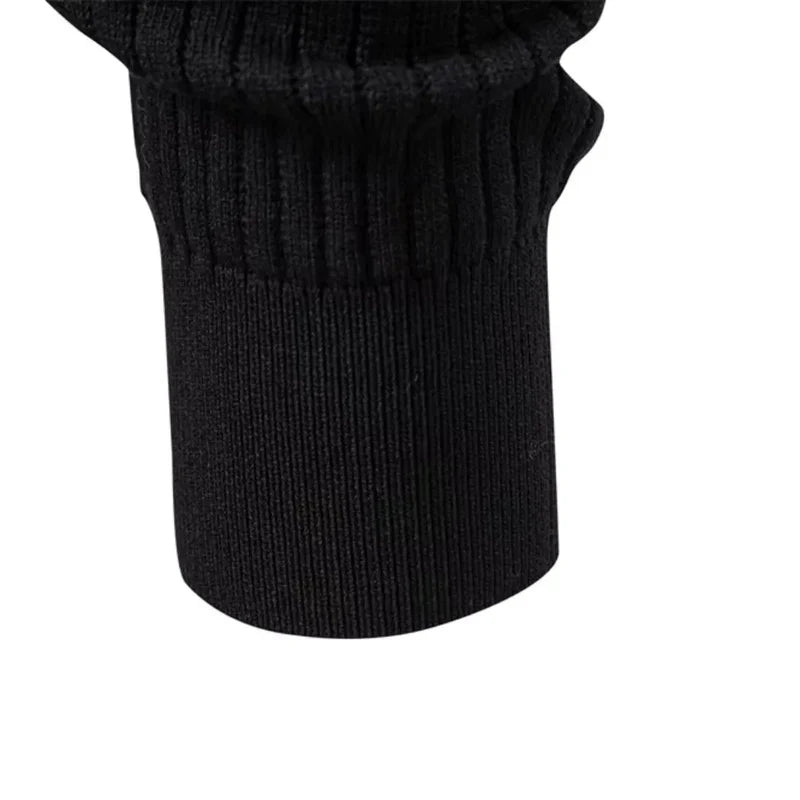 The Taormina Men's Ribbed Henley Knit Sweater