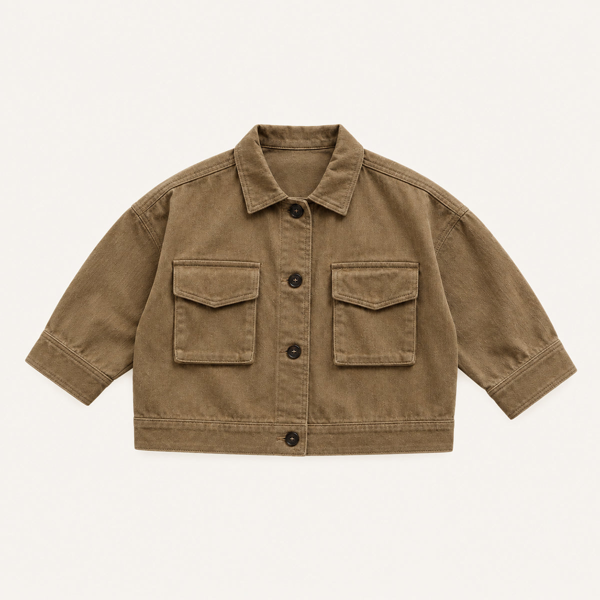 SoHo Kids Button Up Utility Coat with Chest Pockets