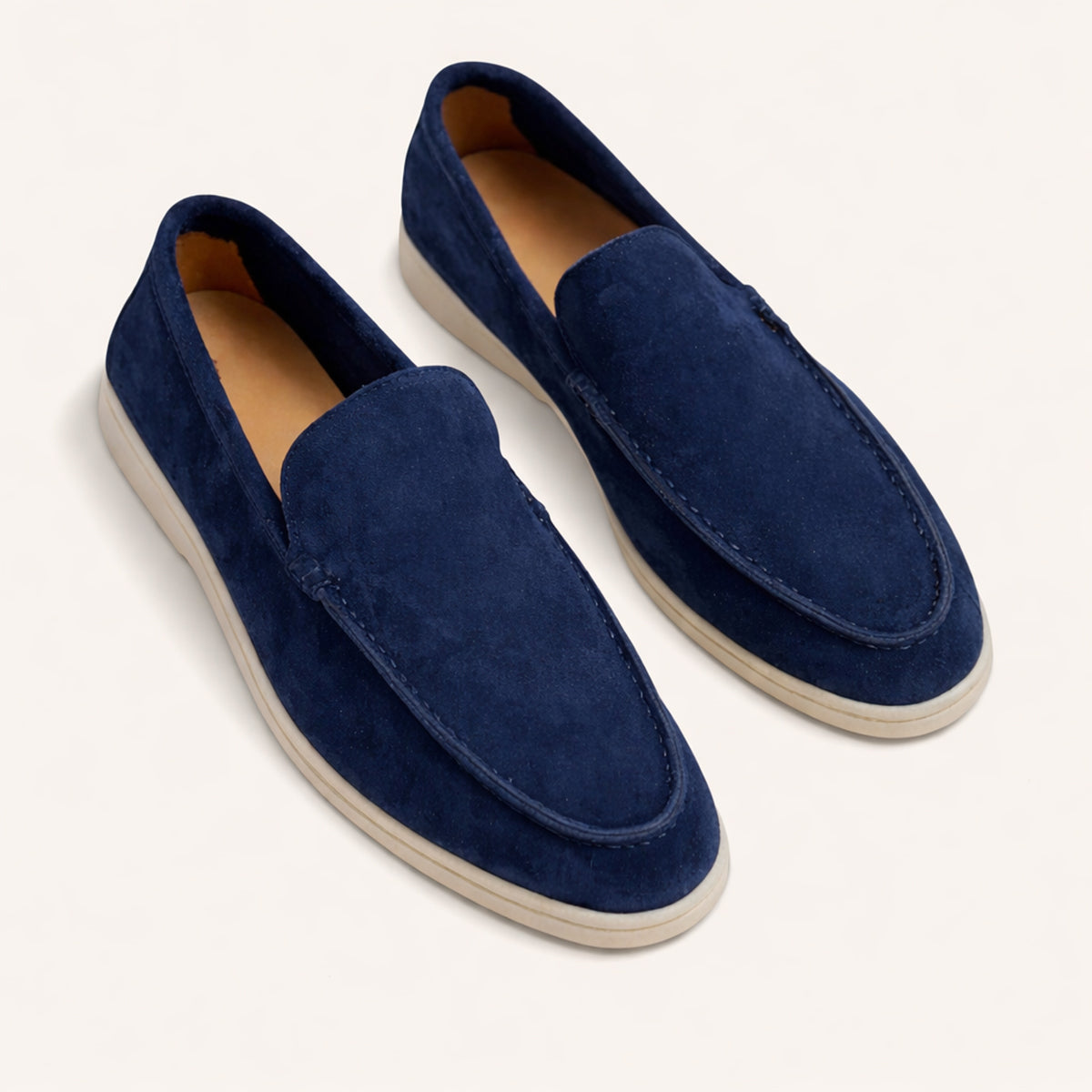 The Hepburn Men’s Casual Suede Loafers with Rubber Sole