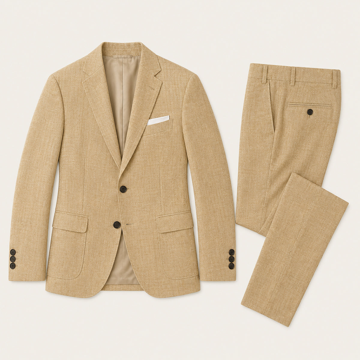 The Sheffield Men’s Slim Fit Set – Two Piece Business Wedding Suit