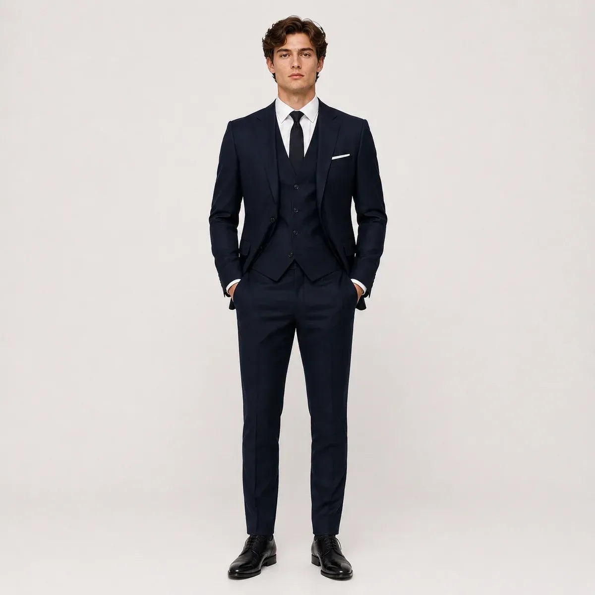 The Pacific Heights Men’s Classic Tailored Three Piece Suit