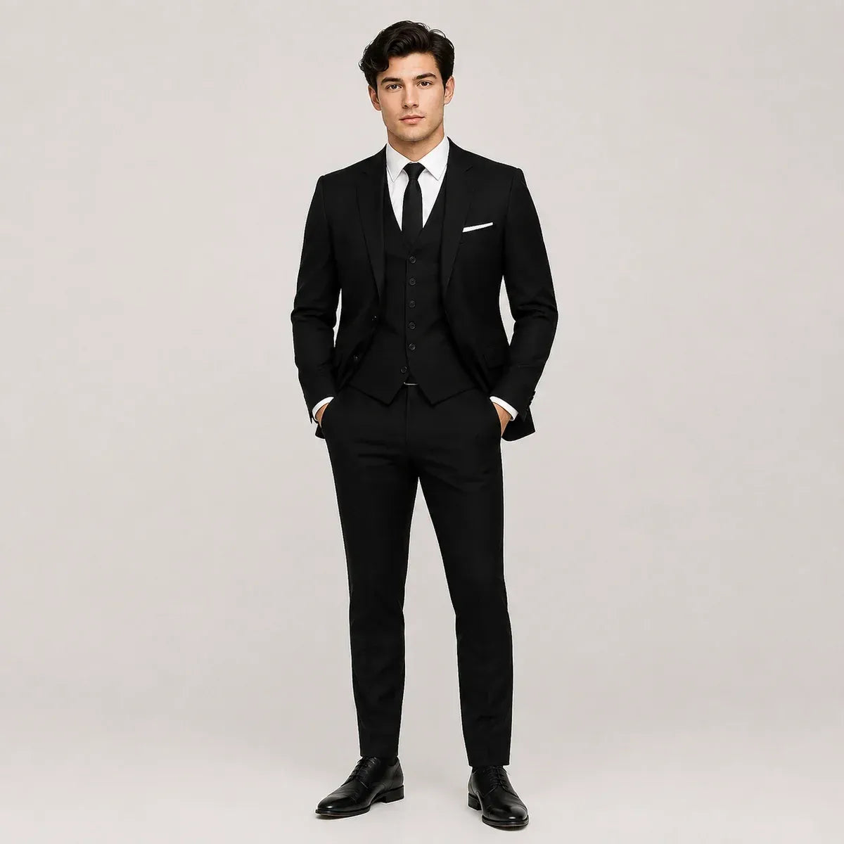 The Pacific Heights Men’s Classic Tailored Three Piece Suit