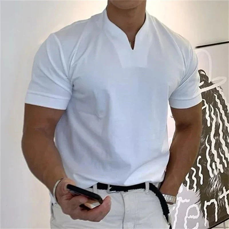 The Davis Men's Slim Fit Collar Casual T Shirt