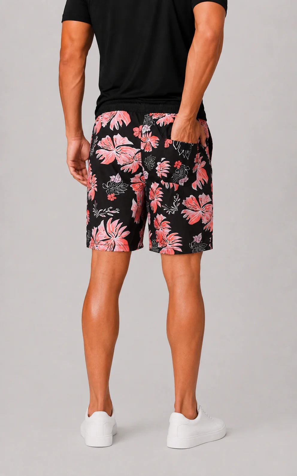 The Monopoli Men's Tropical Print Quick Dry Swim Shorts