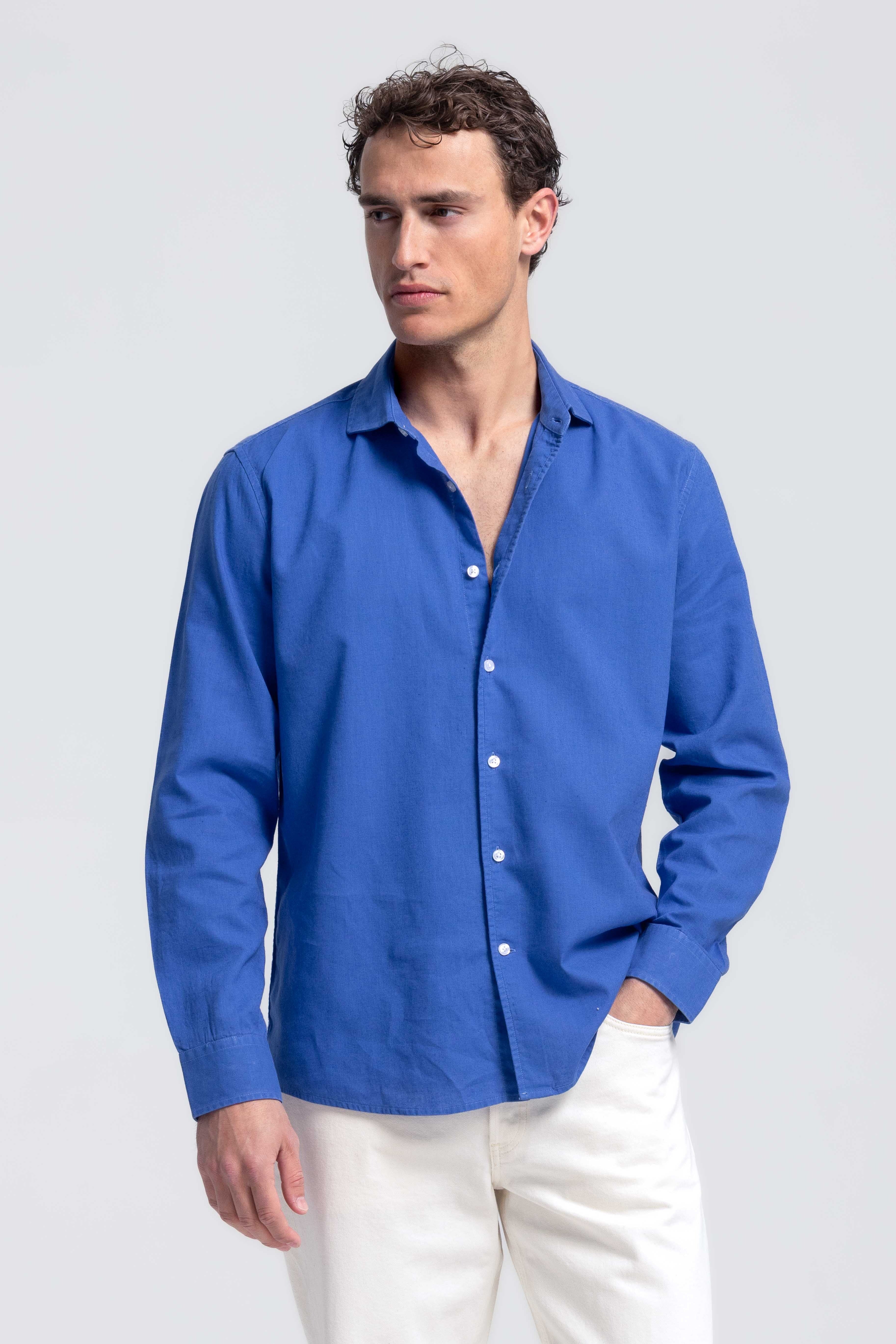 The Ravello Men's Premium Linen Button Down Shirt