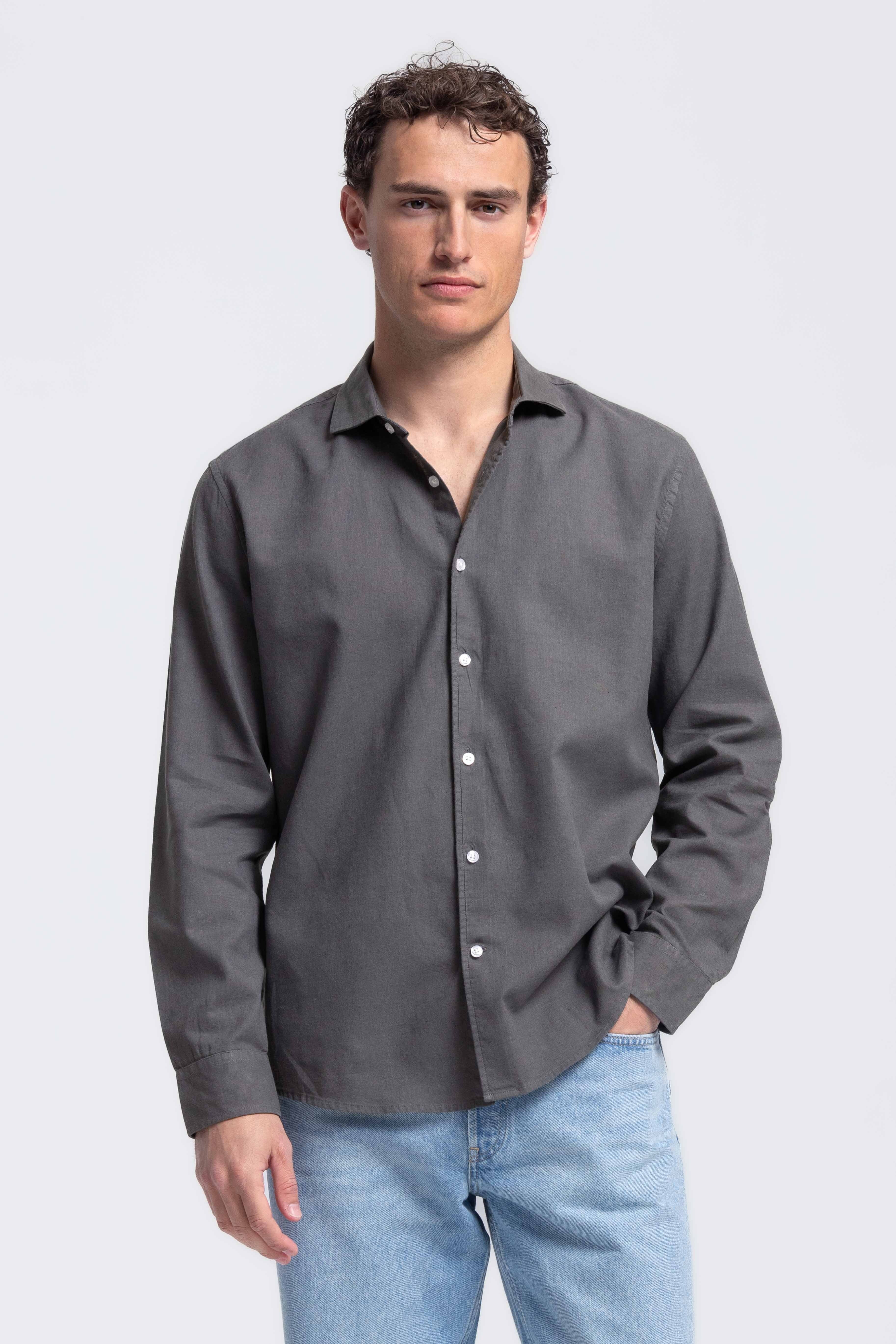 The Bellagio Men's Casual Linen Button Down Shirt