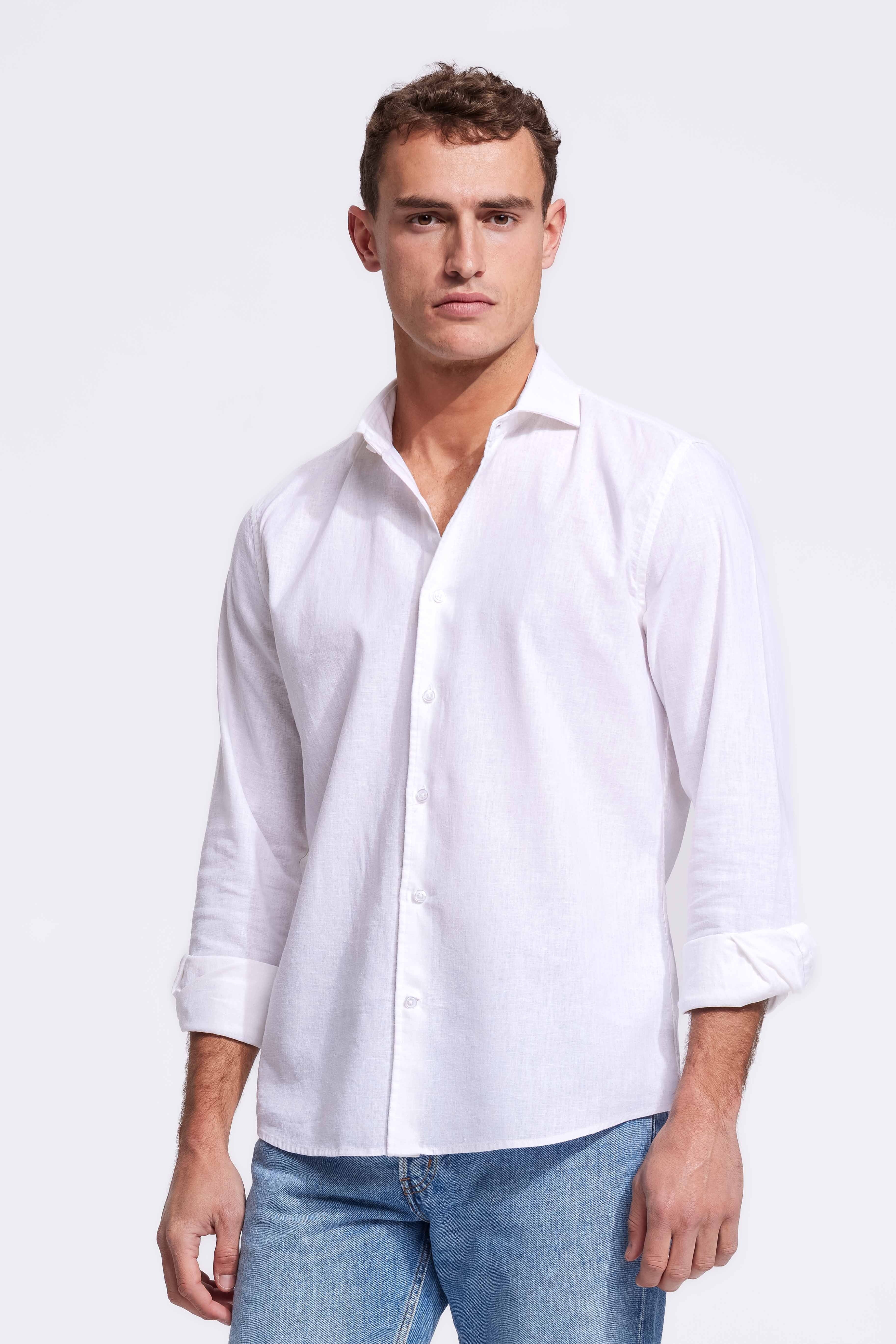 The Sorrento Men's Elegant Linen Button Down Shirt