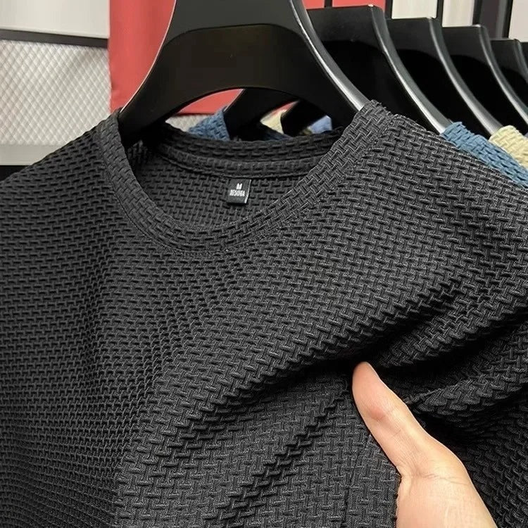 The Rapallo Men's Smart Knit Crew Neck T Shirt