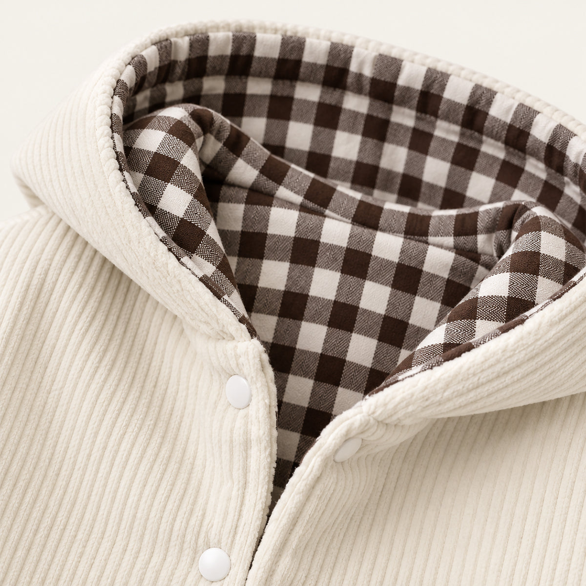 SoHo Kids Plaid Reversible Hooded Jacket