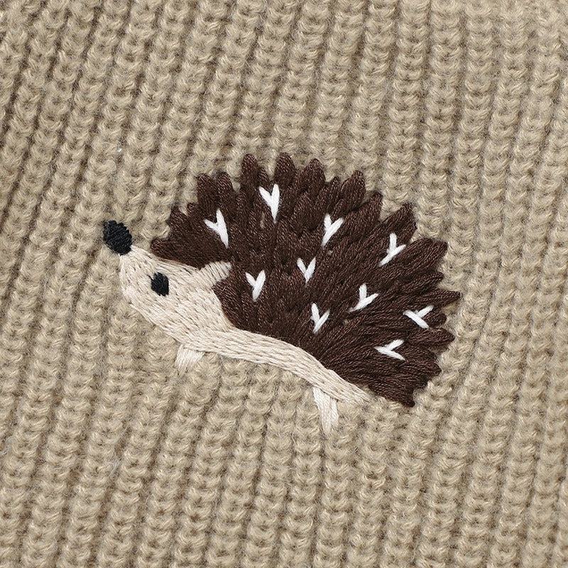 SoHo Kids Hedgehog Button Detail Knit Sweater