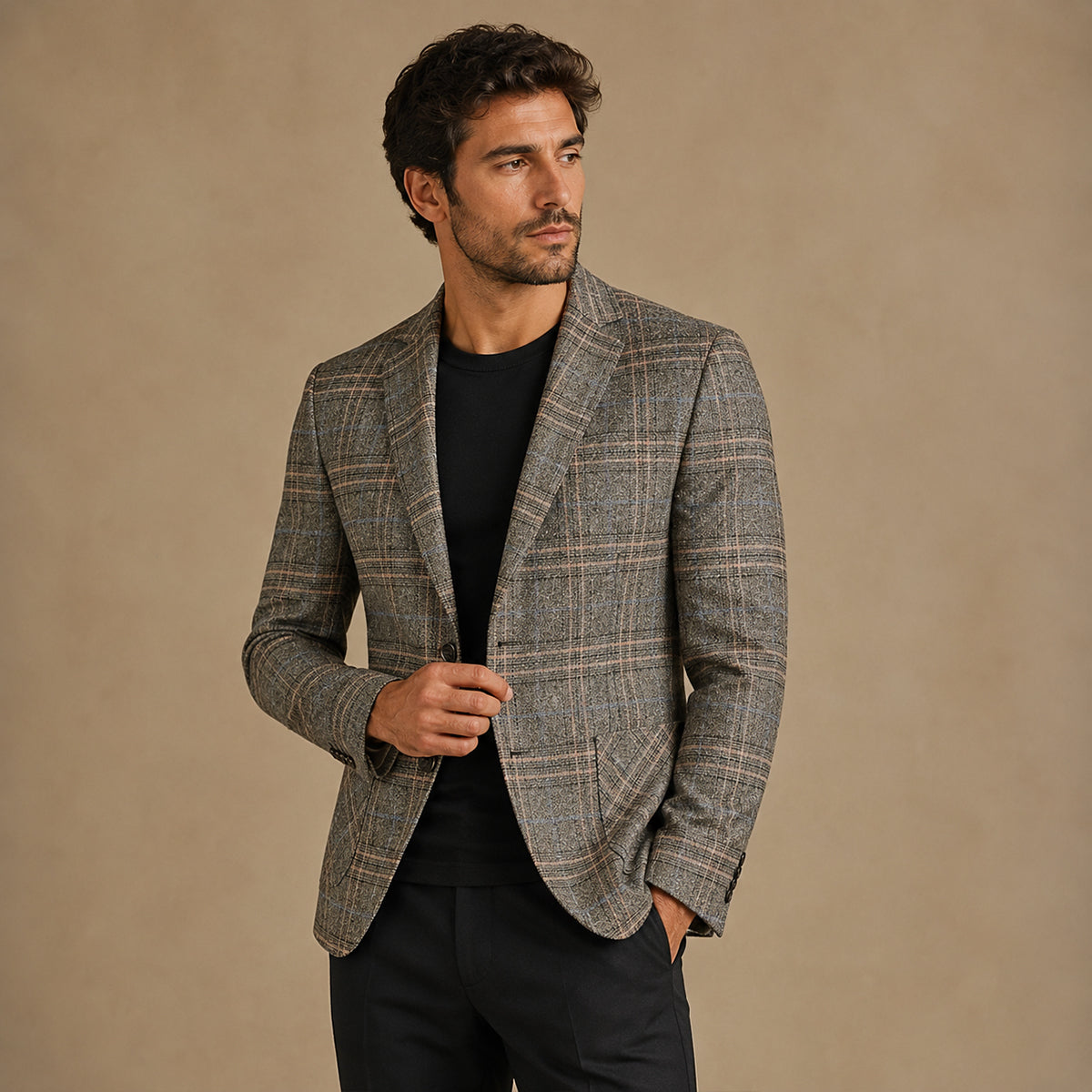 The Glenview Men’s Classic Slim Fit Single Breasted Blazer