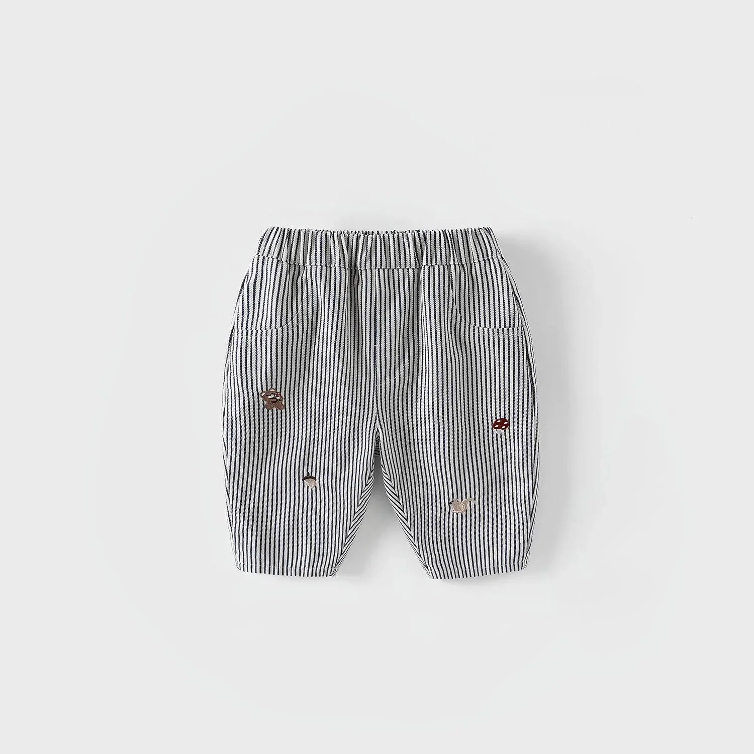 Baby Boys Embroidered Striped Harem Pants – Stripe