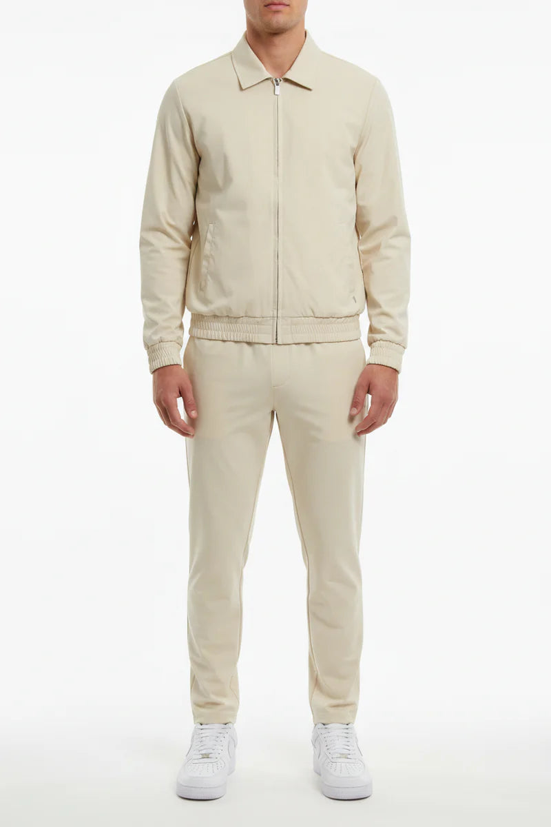 The Reno Men's Premium Tech Tracksuit Set - Beige