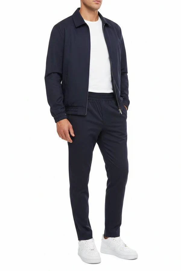 The Reno Men's Premium Tech Tracksuit Set - Navy Blue