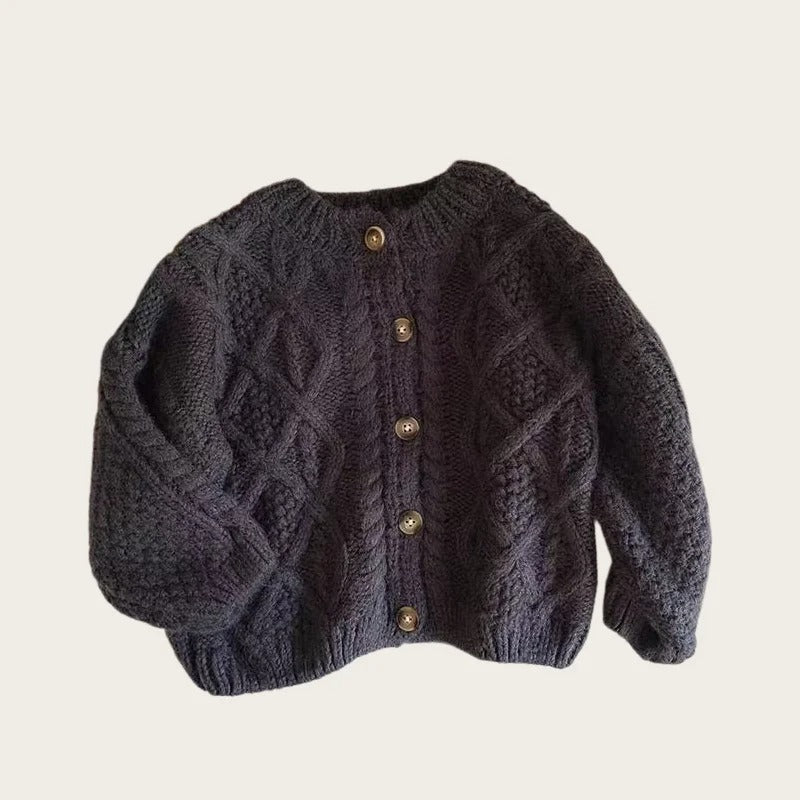 SoHo Kids Cable Knit Cardigan