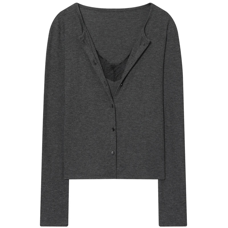 Women's Waist Length Cardigan with Buttons