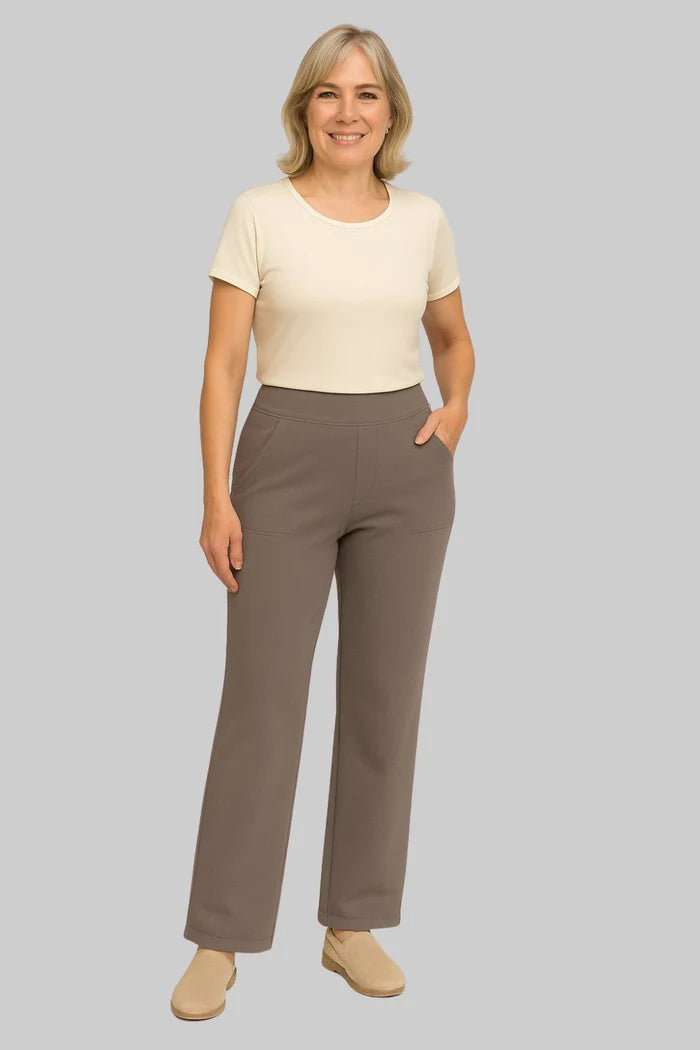 Women's High Waist Stretch Wide Leg Trousers with Comfortable Fit
