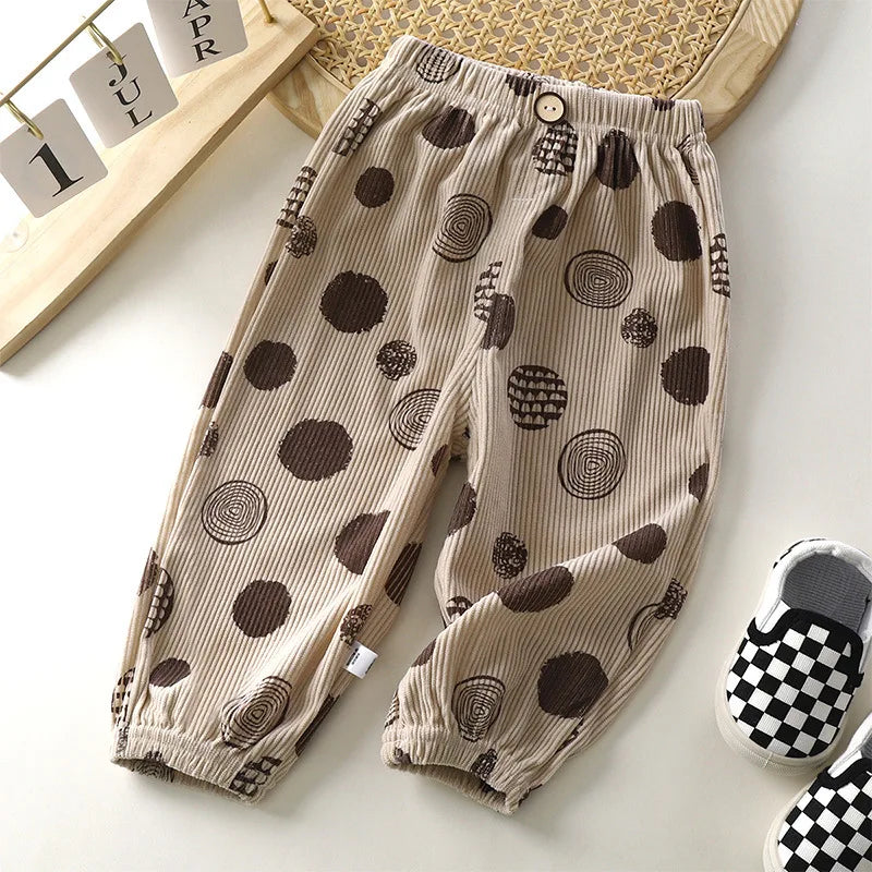 SoHo Kids Retro Print Loose Fit Harem Pants