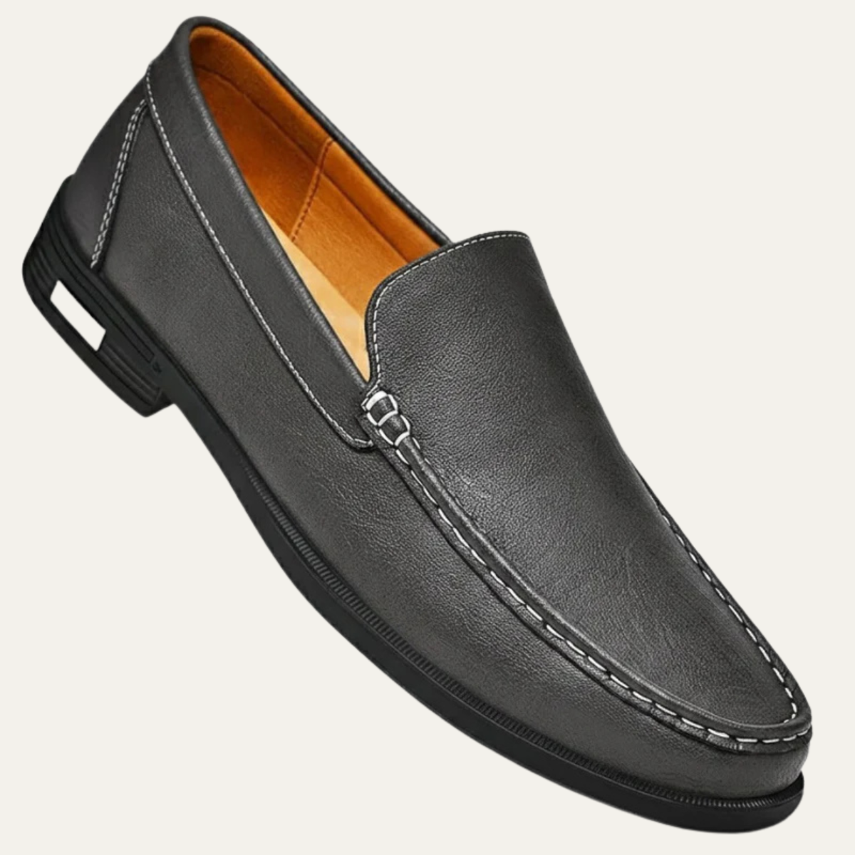 The El Paso Men's Classic Leather Slip On Loafers