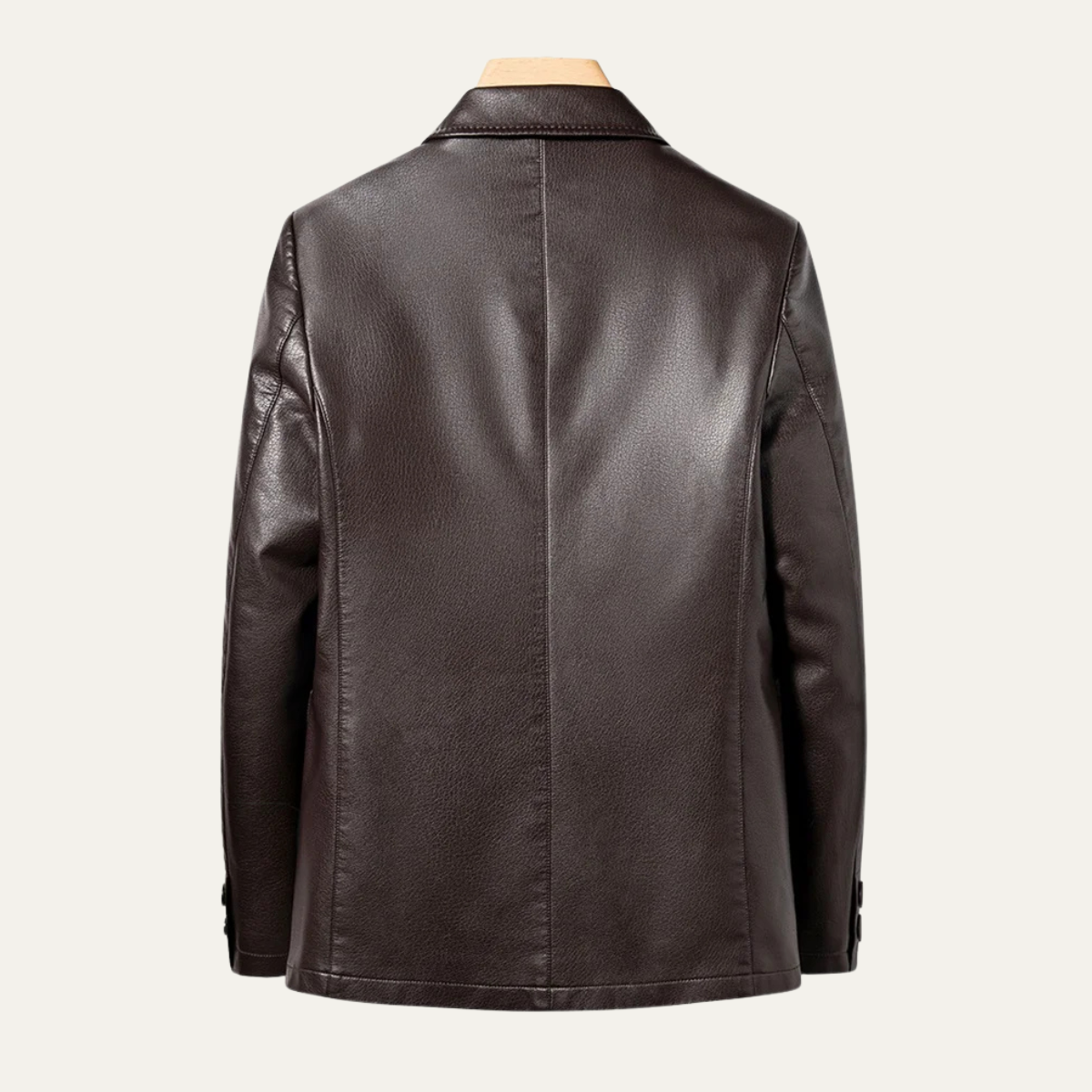 The Posillipo Men’s Smart Faux Winter Leather Blazer Jacket