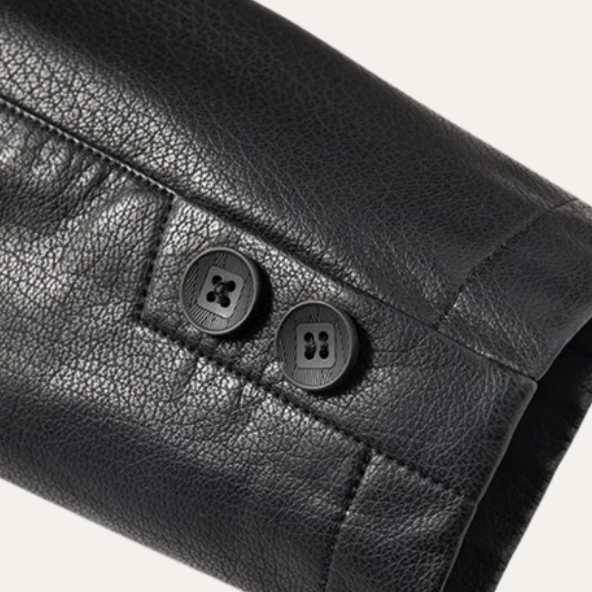 The Posillipo Men’s Smart Faux Winter Leather Blazer Jacket