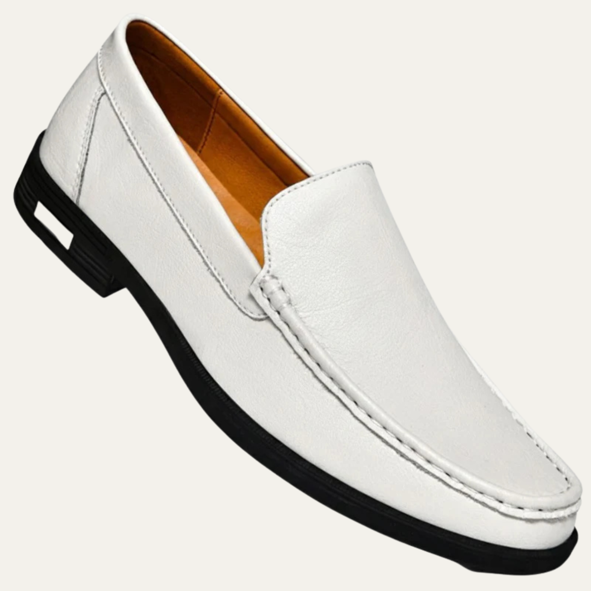 The El Paso Men's Classic Leather Slip On Loafers