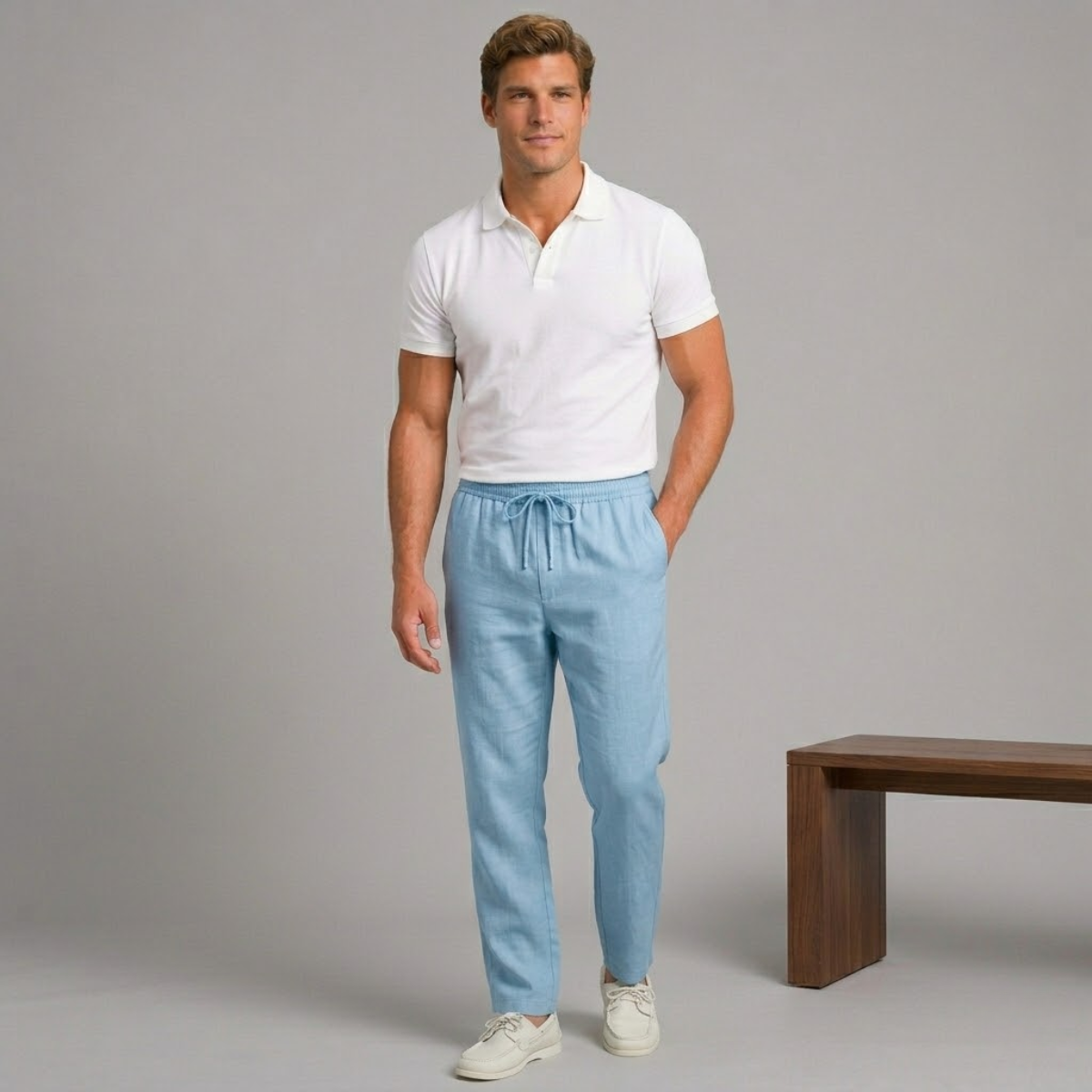 The Larkspur Men’s Hemp Breathable Straight Leg Pants