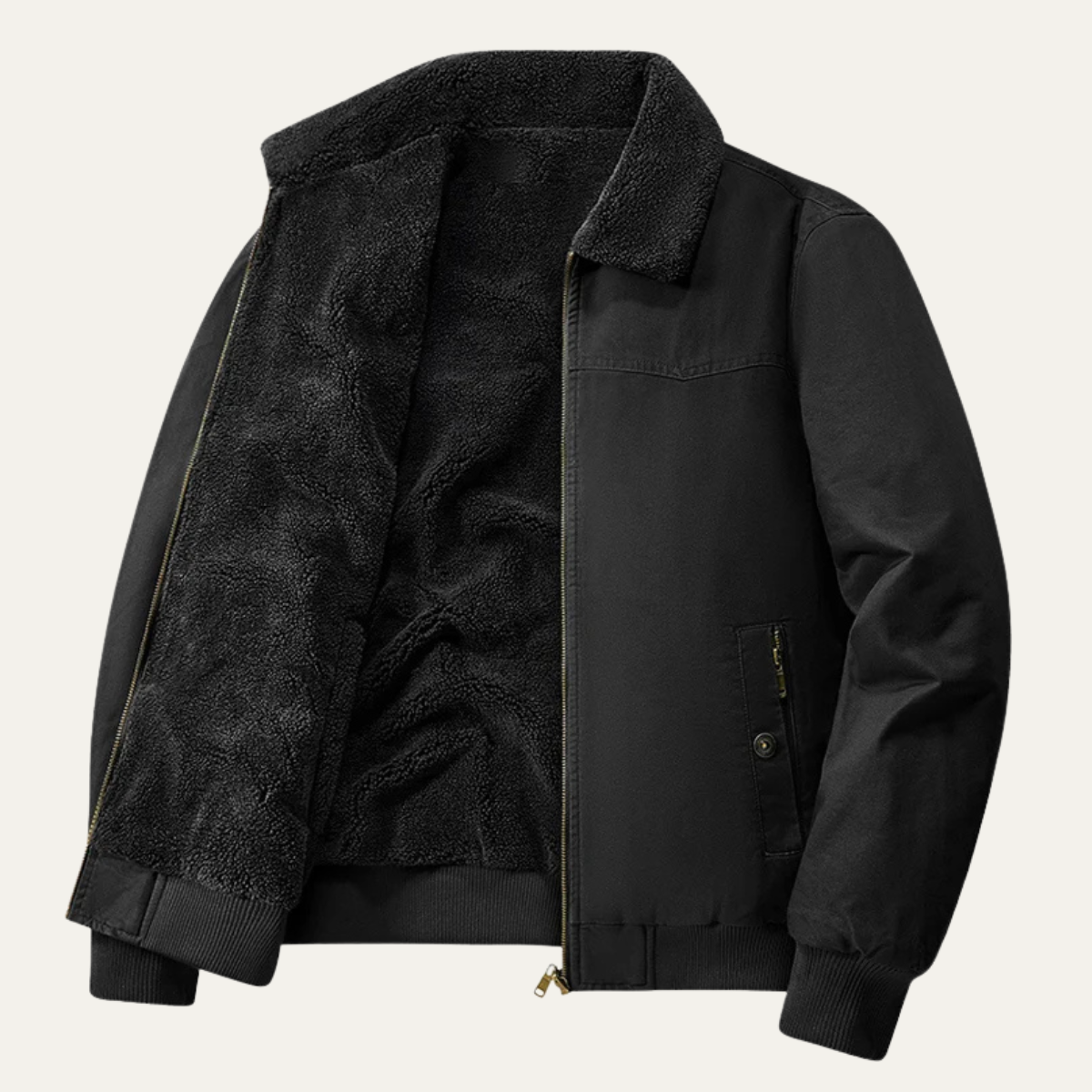The Cardiff Men's Fleece Lined Reversible Bomber Jacket