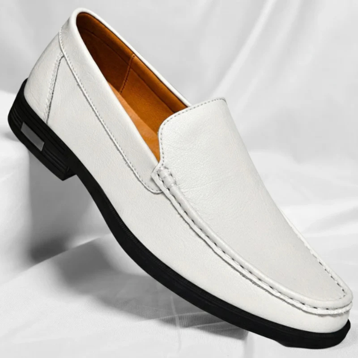 The El Paso Men's Classic Leather Slip On Loafers