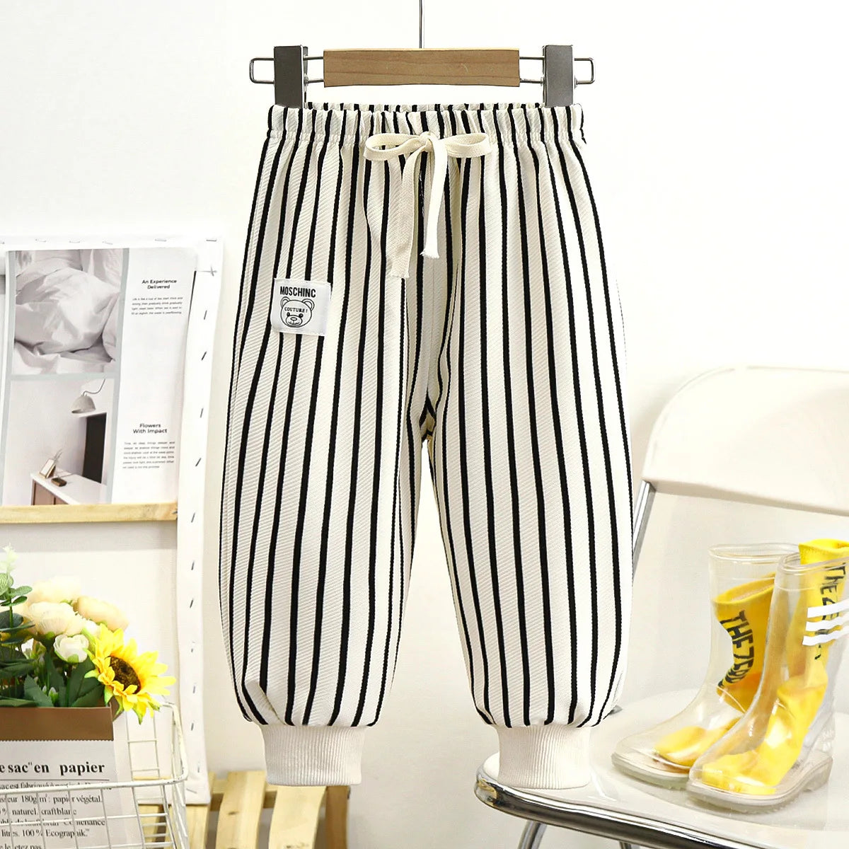 Striped Sweatshirt & Jogger Pants Set