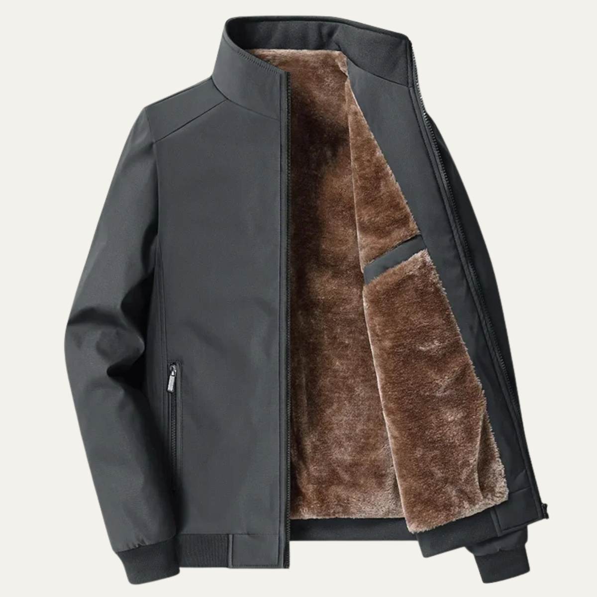The Eversley Men’s Elegant Warm Fleece Lining Jacket