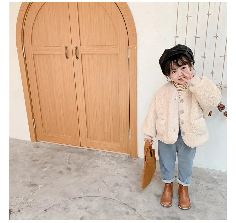 Unisex Warm Sherpa Fleece Jacket