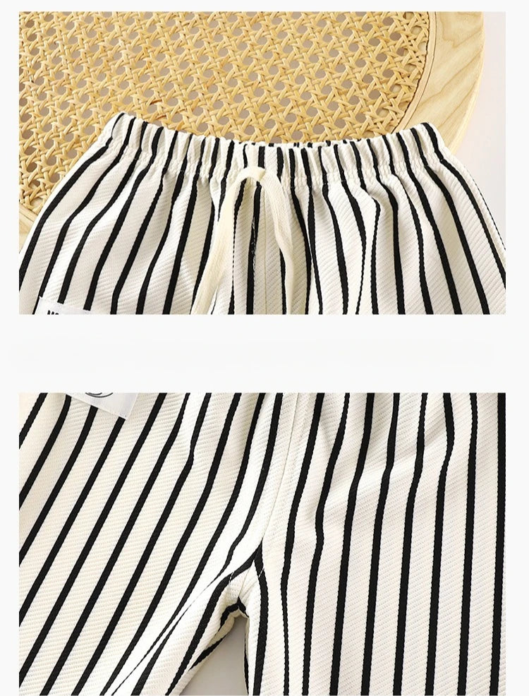 Striped Sweatshirt & Jogger Pants Set