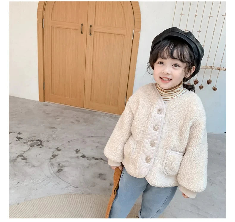 Unisex Warm Sherpa Fleece Jacket