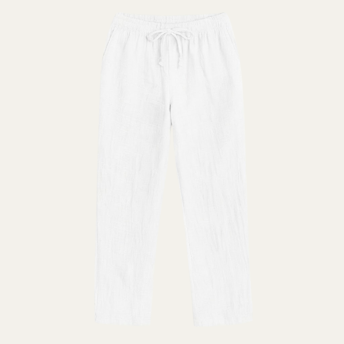 The Circular Quay Men’s Casual Elastic Waist Loose Fit Linen Pants