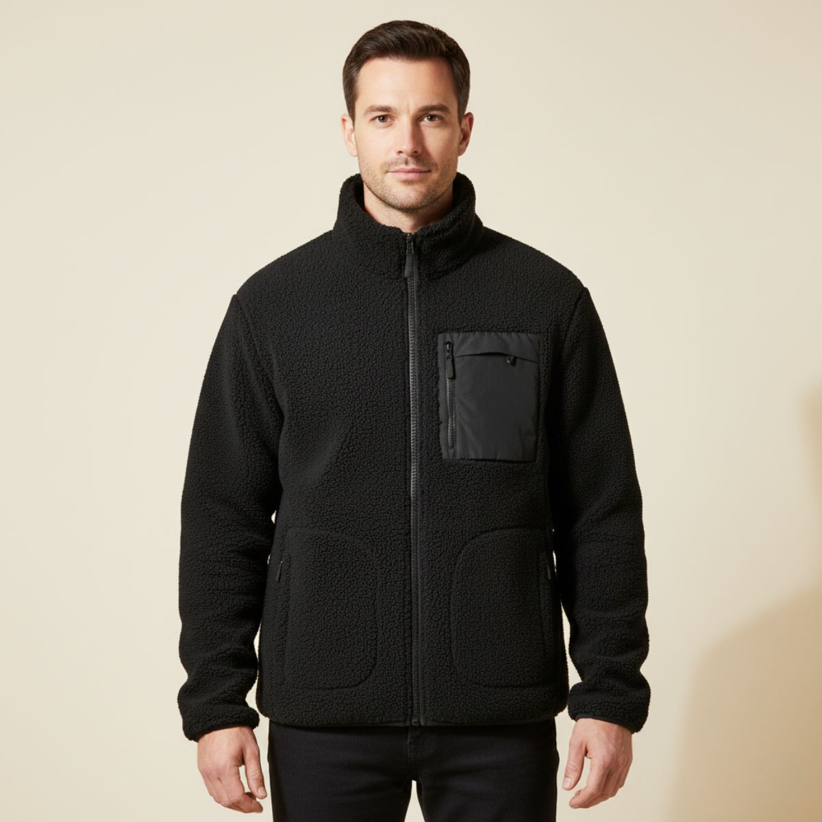 The Stresa Men’s Outdoor Warm Zip Up Fleece Jacket