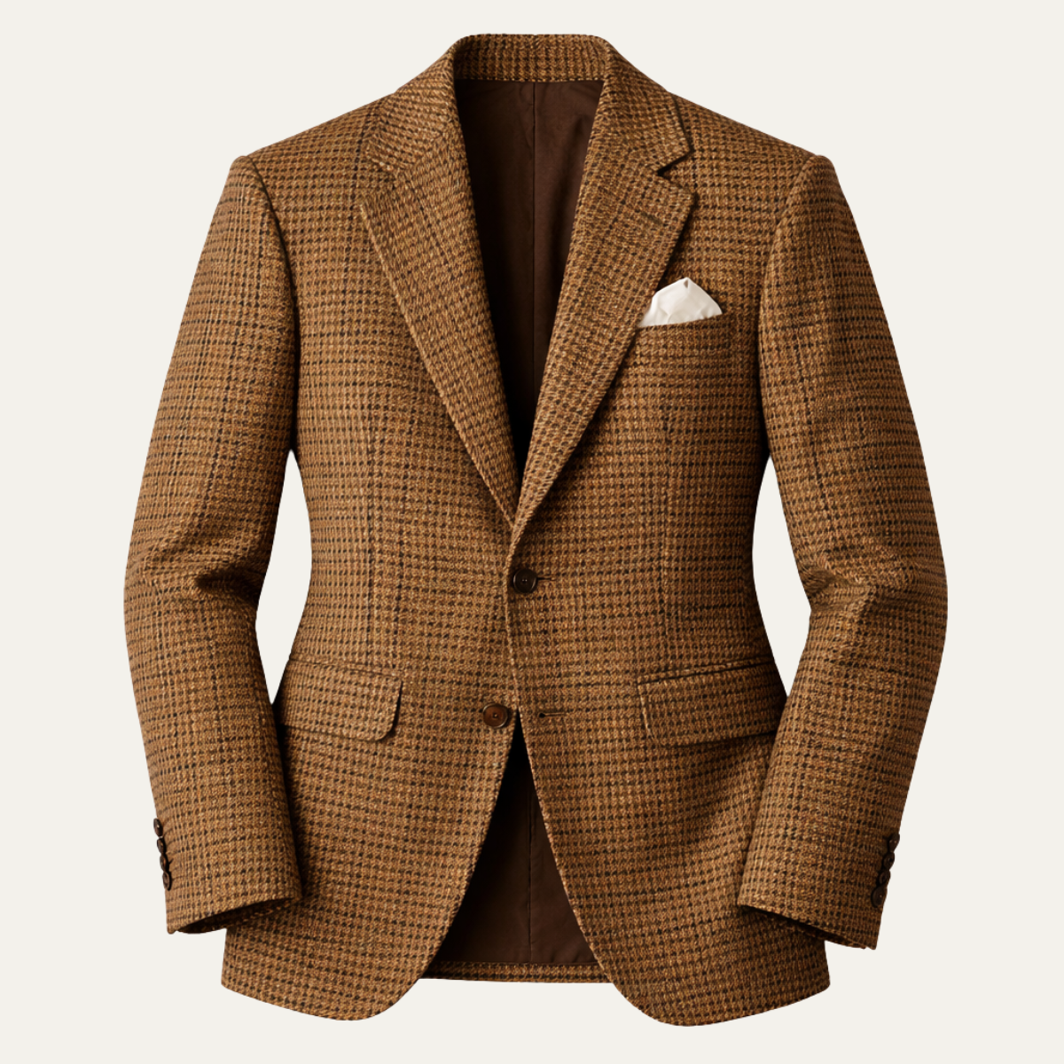 The Palermo Men’s Notch Lapel Houndstooth Slim Fit Blazer