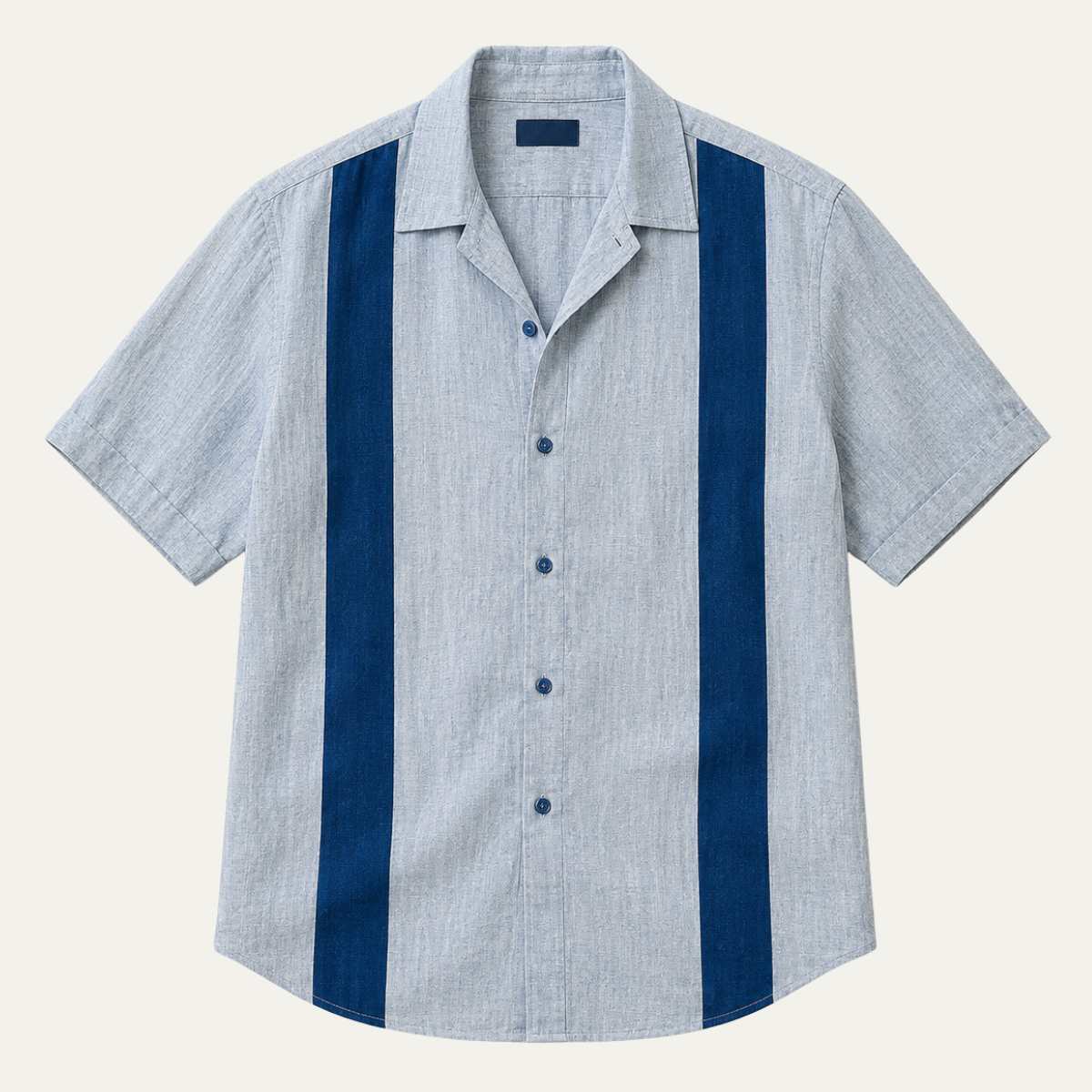 The Westlake Men's Retro Vertical Stripe Button Up Shirt