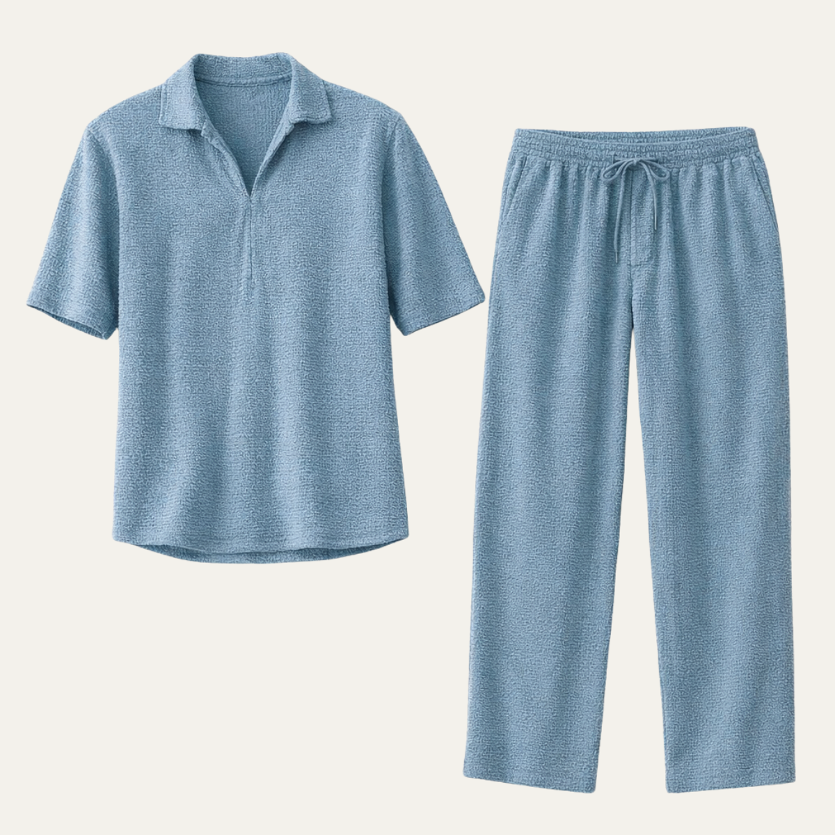 The Cambridge Men’s Relaxed Casual Summer Set – Shirt & Pants