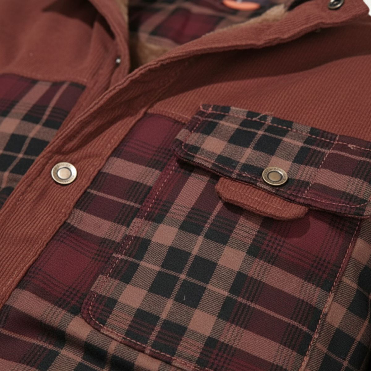 The Gallipoli Men’s Warm Winter Plaid Check Jacket