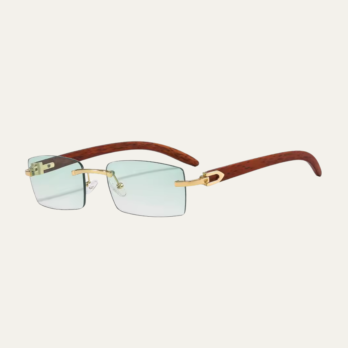 The Arlington Men's Rimless Square Sunglasses