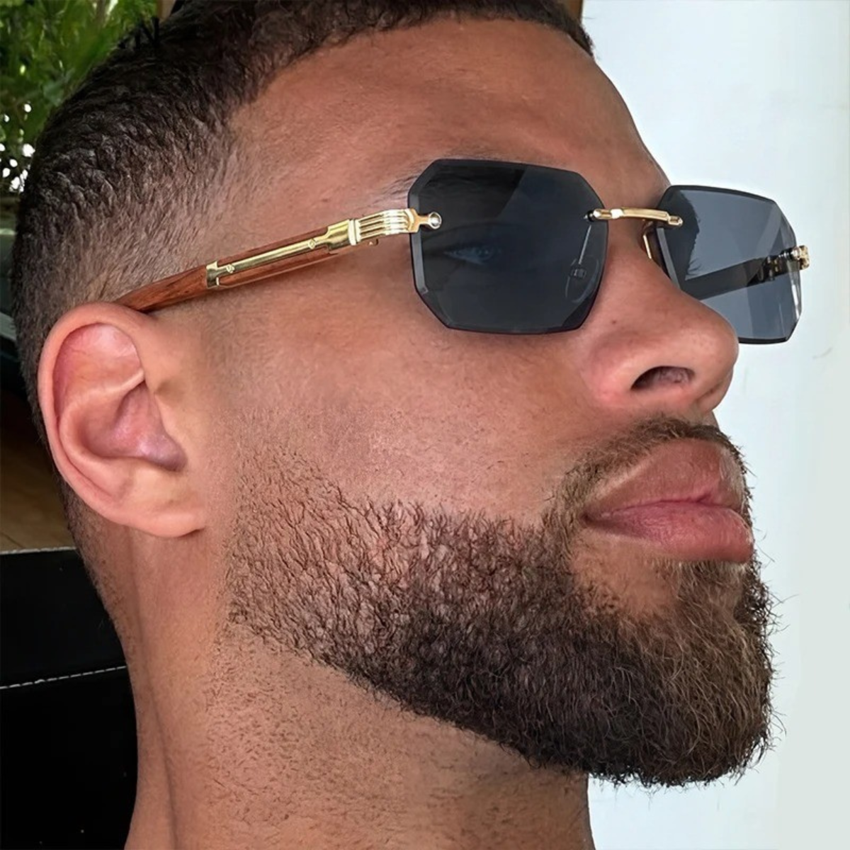 The Montclair Men's Vintage Rimless Sunglasses