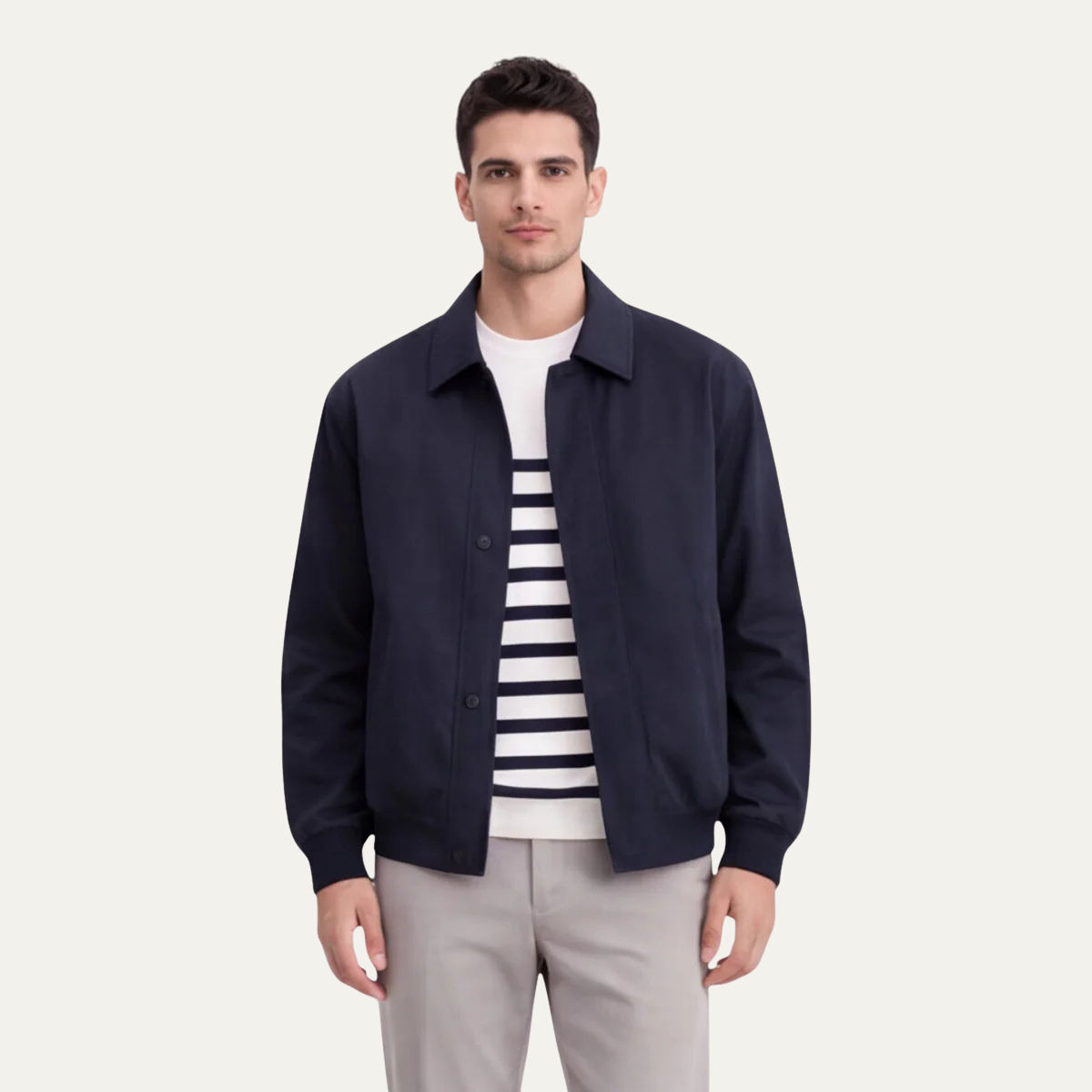The Princeton Men’s Slim Fit Lightweight Casual Zip Jacket